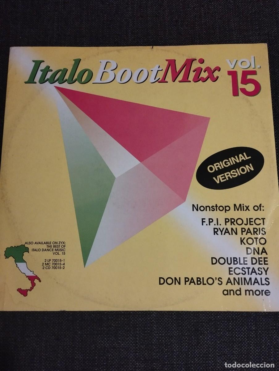Discos de vinilo: ITALO BOOT MIX-VOL.15 NONSTOP MIX OF:RUAN PARIS ,KOTO,DNA,DOUBLE DEE,ECSTASY. MAXI