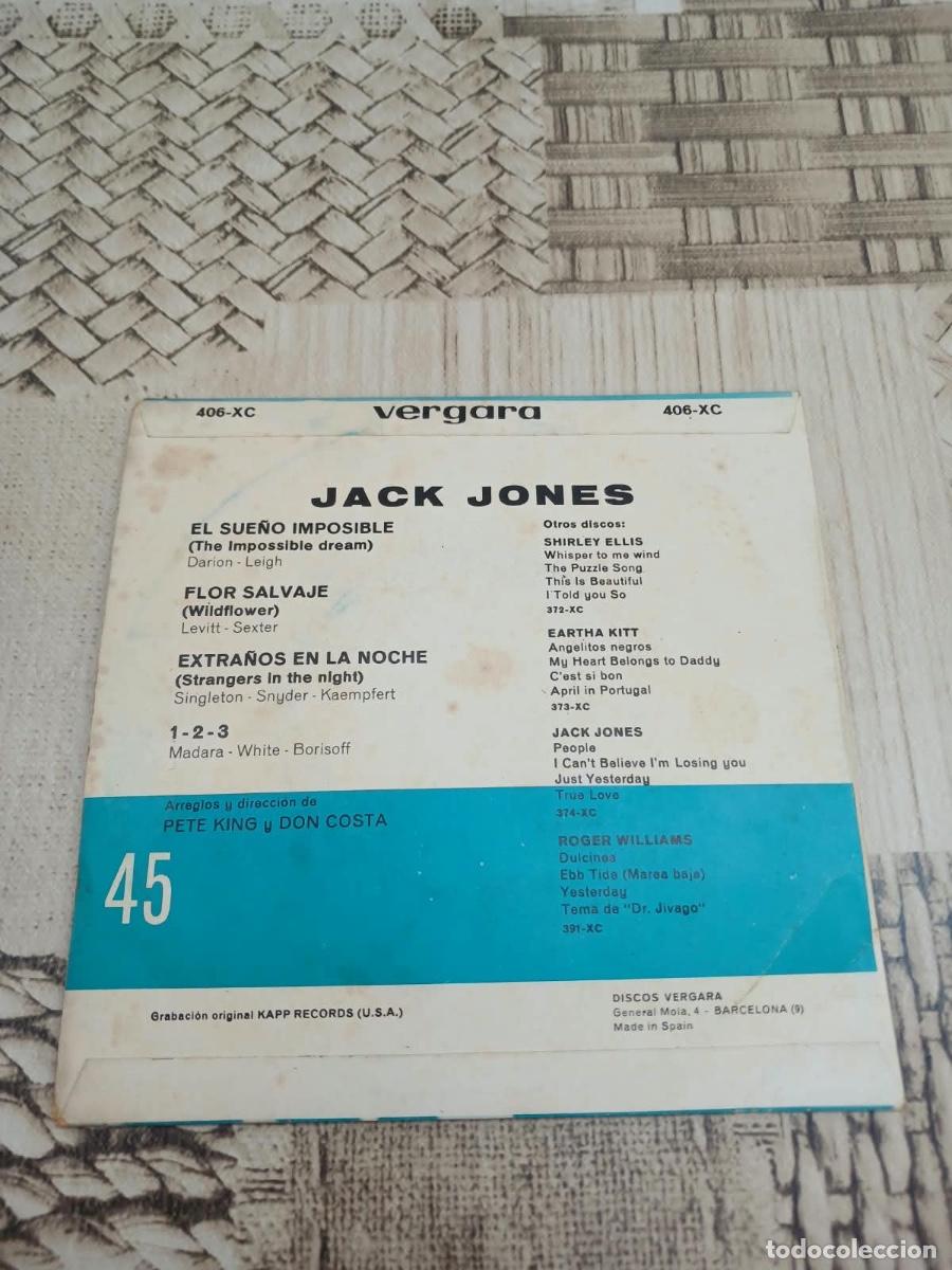 Discos de vinilo: Single jack Jones El sue&ntilde;o imposible - Foto 2
