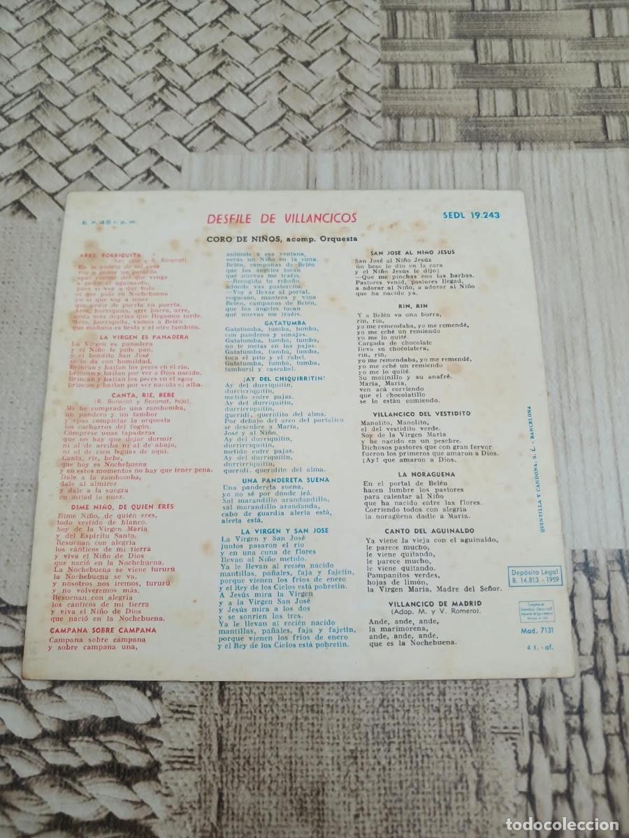 Discos de vinilo: Single desfile de villancicos - Foto 2