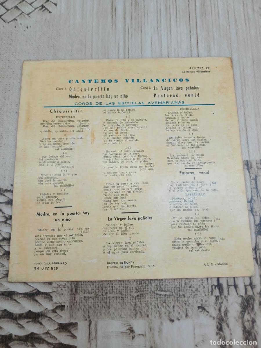 Discos de vinilo: Single cantemos villancicos - Foto 2