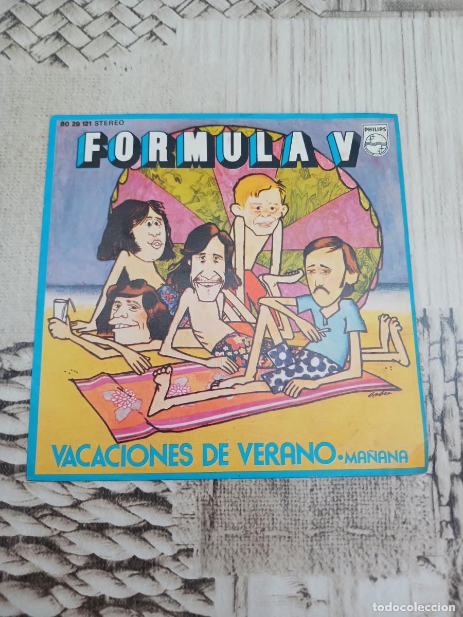 Discos de vinilo: Single F&oacute;rmula V vacaciones de verano - Foto 2