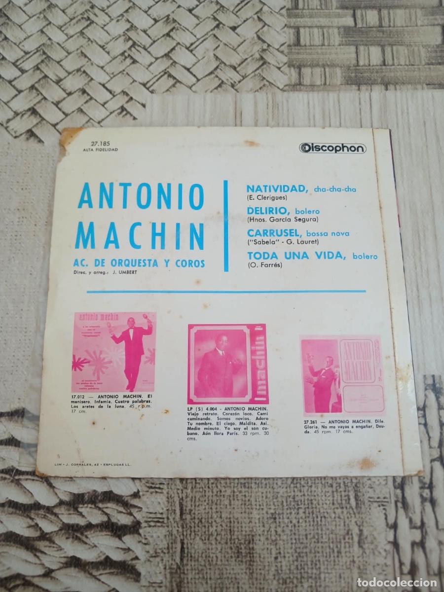 Discos de vinilo: Single Antonio Machin Natividad - Foto 2