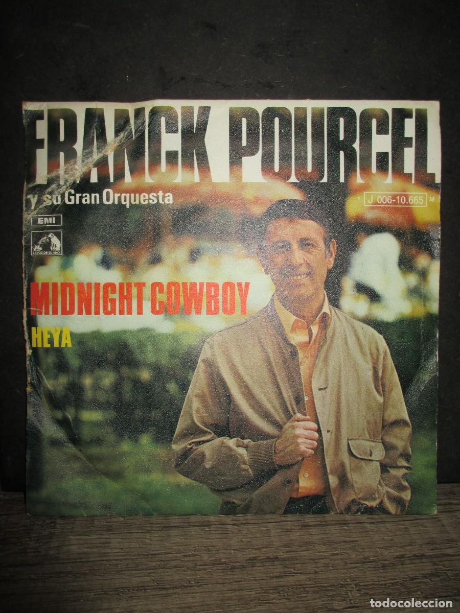 Discos de vinilo: 988- Vinilo 7&rdquo; Single Franck Pourcel &ndash; Midnight Cowboy (1969)