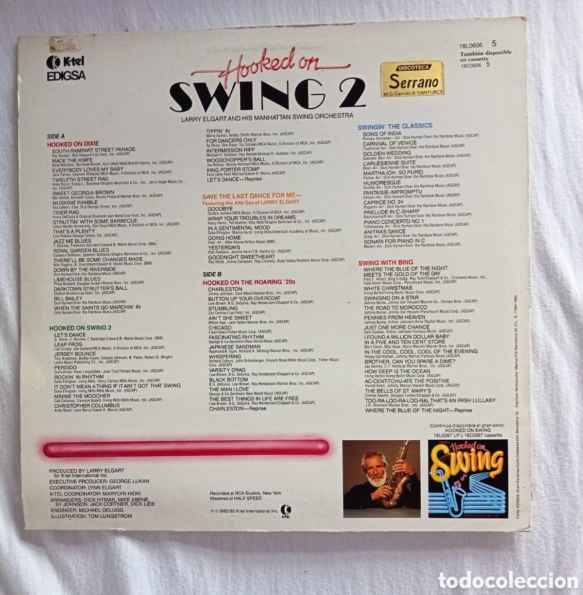 Discos de vinilo: Hooked on swing 2. Larry Elgart. - Foto 3