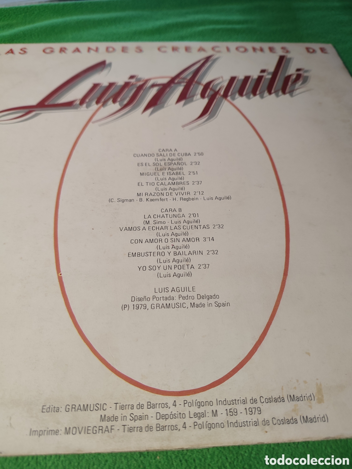 Discos de vinilo: Luis Aguile - Las grandes canciones de - Foto 2