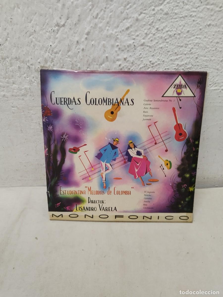 Discos de vinilo: Estudiantina &rdquo;Melodias De Colombia&rdquo; Director Lisandro Varela &ndash; Cuerdas Colombianas. Vinilo lp.