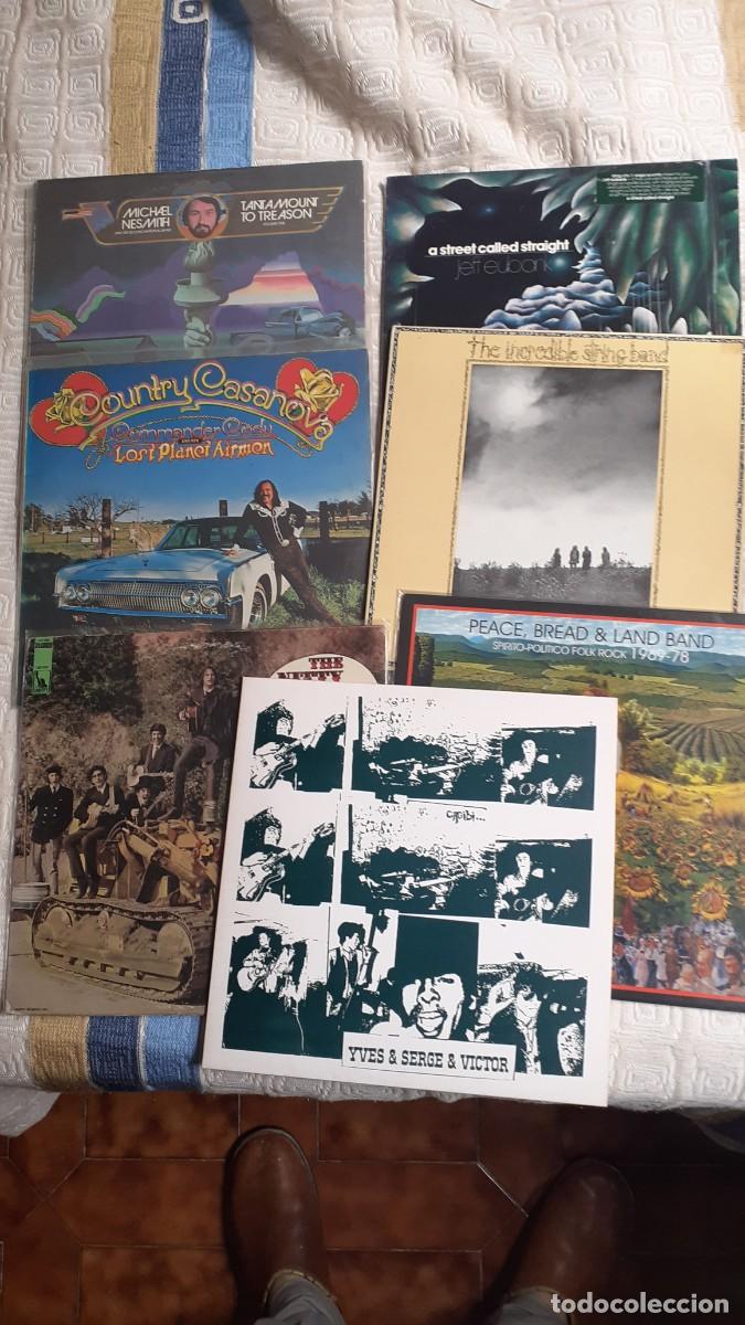 Discos de vinilo: Lote 7 lp&acute;s de Folk-Rock : Nesmith, Commander Cody, Nitty Gritty...)
