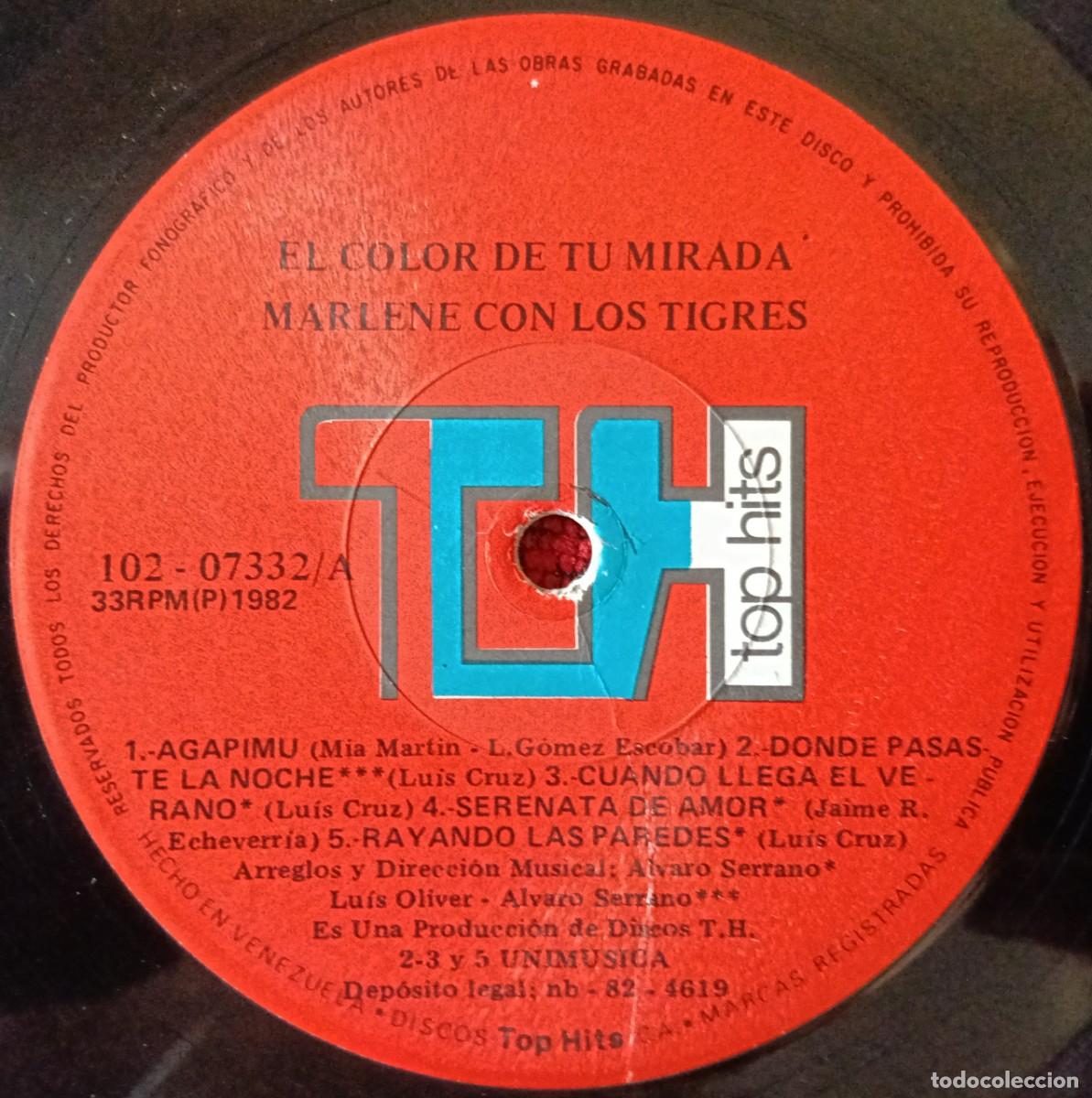 Discos de vinilo: MARLENE ** Marlene Con Los Tigres ** VINILO LP 1982 VENEZUELA - Foto 3