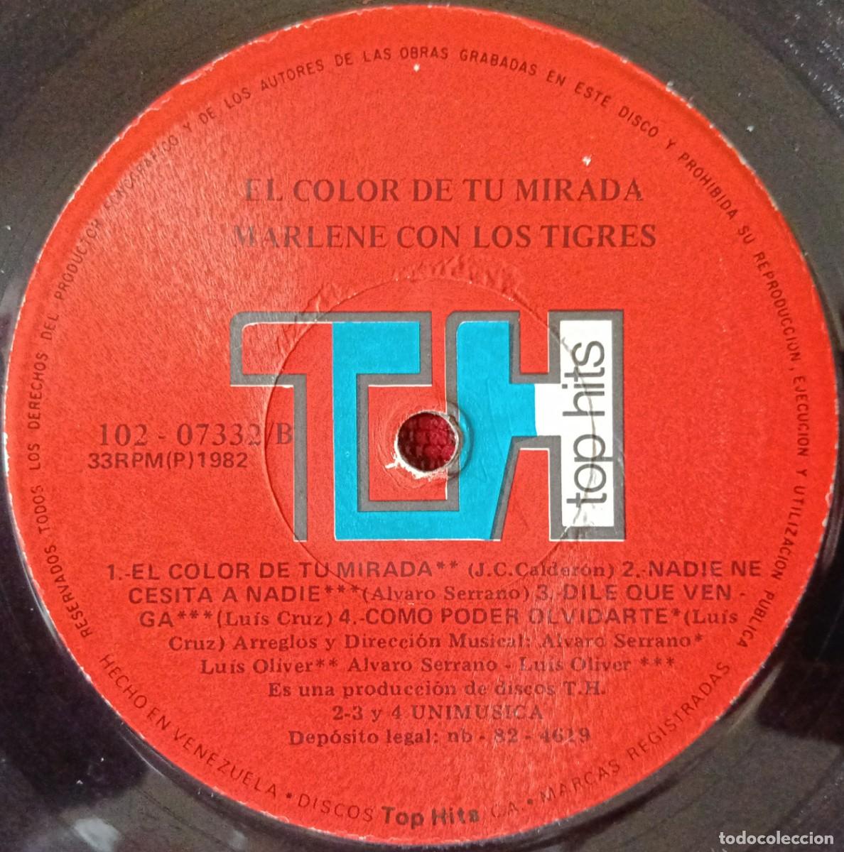 Discos de vinilo: MARLENE ** Marlene Con Los Tigres ** VINILO LP 1982 VENEZUELA - Foto 4