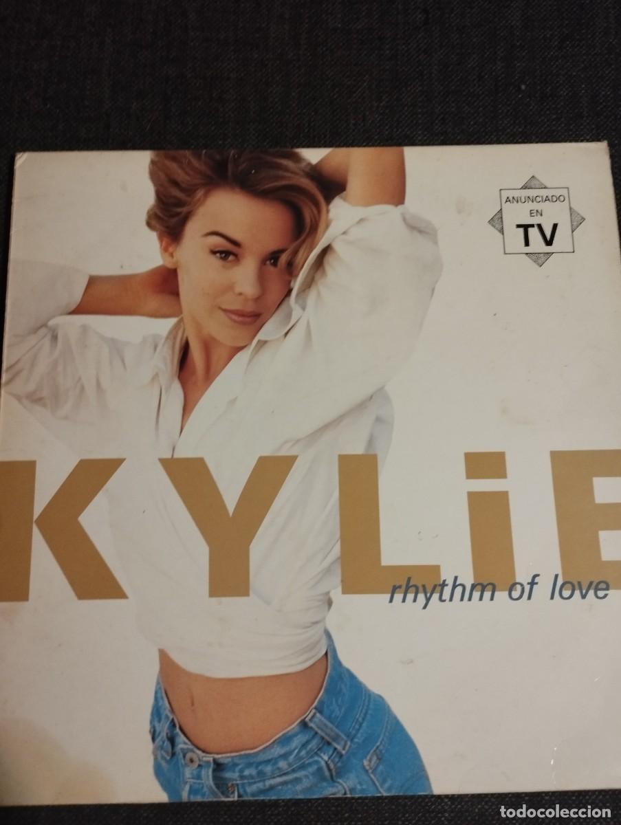 Discos de vinilo: KYLIE. RHYTHM OF LOVE. LP ESPA&Ntilde;A CON FUNDA INTERIOR CON LETRAS