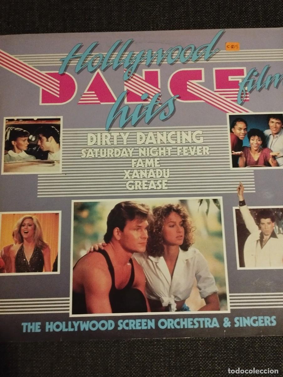 Discos de vinilo: LP. HOLLYWOOD DANCE FILM HITS. DIRTY DANCING, FAME, XANADU, GREASE.