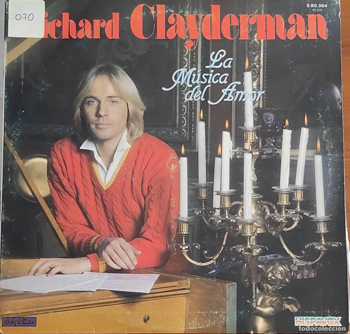 Discos de vinilo: Richard Clayderman La Musica del Amor LP Vinilo 1980 Hispavox S 90 364 Circulo de Lectores Espana