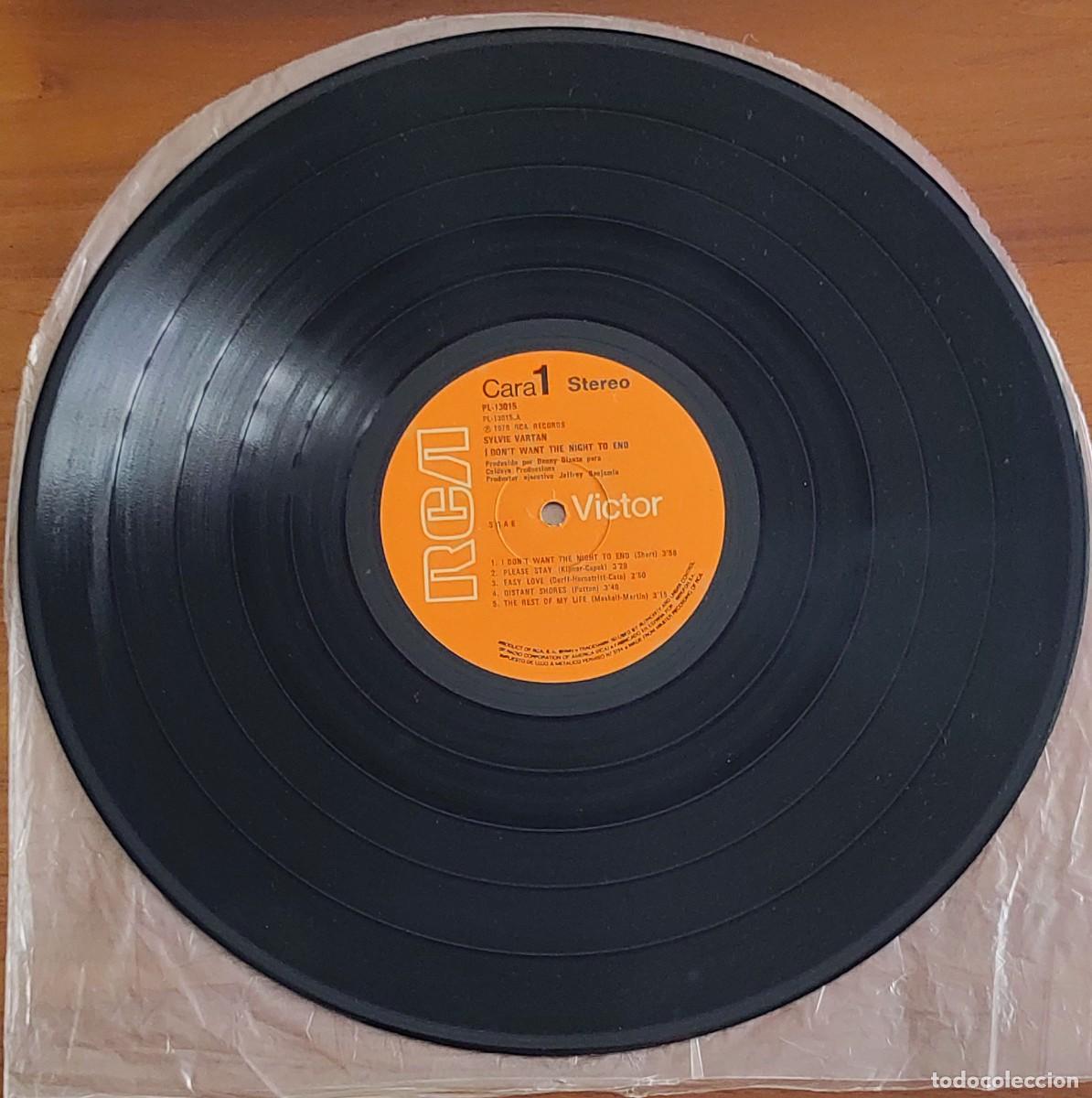 Discos de vinilo: Sylvie Vartan I Dont Want The Night To End LP Vinilo 1978 RCA PL 13015 Espana Sin Funda