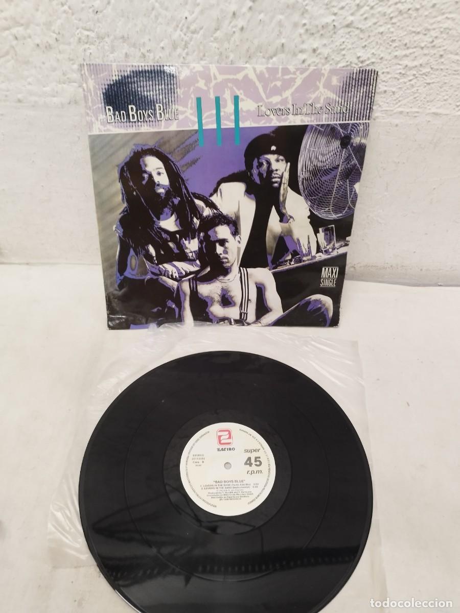 Discos de vinilo: Bad Boys Blue &ndash; Lovers In The Sand. Vinilo maxi sinlge.