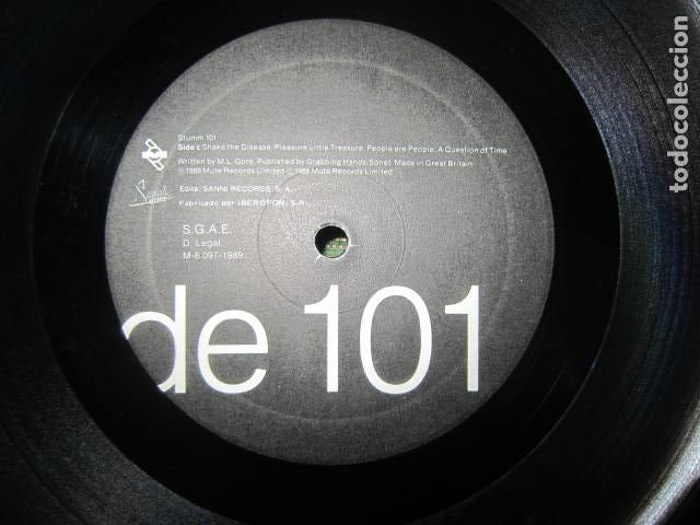 Discos de vinilo: DEPECHE MODE 101 LP - ORIGINAL ESPA&Ntilde;OL SANNI RECORDS 1989 - SOLO 1 DISCO SIN FUNDA -