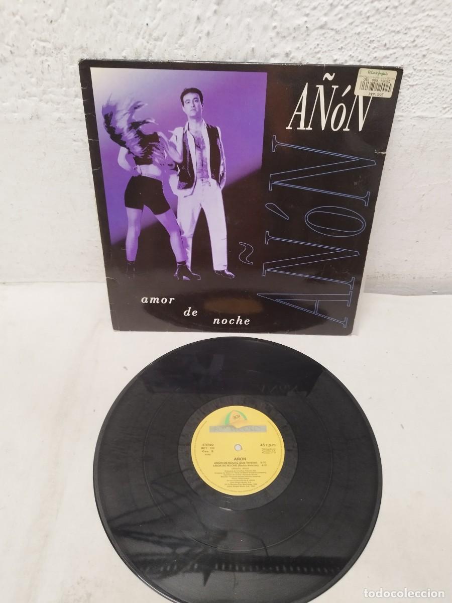 Discos de vinilo: A&ntilde;&oacute;n &ndash; Amor De Noche. Vinilo maxi single. - Foto 1