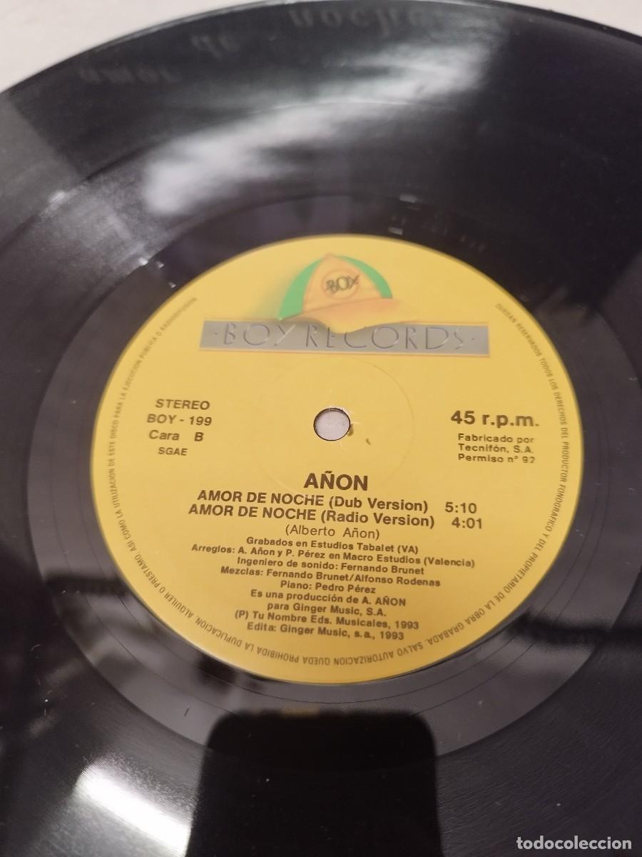 Discos de vinilo: A&ntilde;&oacute;n &ndash; Amor De Noche. Vinilo maxi single. - Foto 2