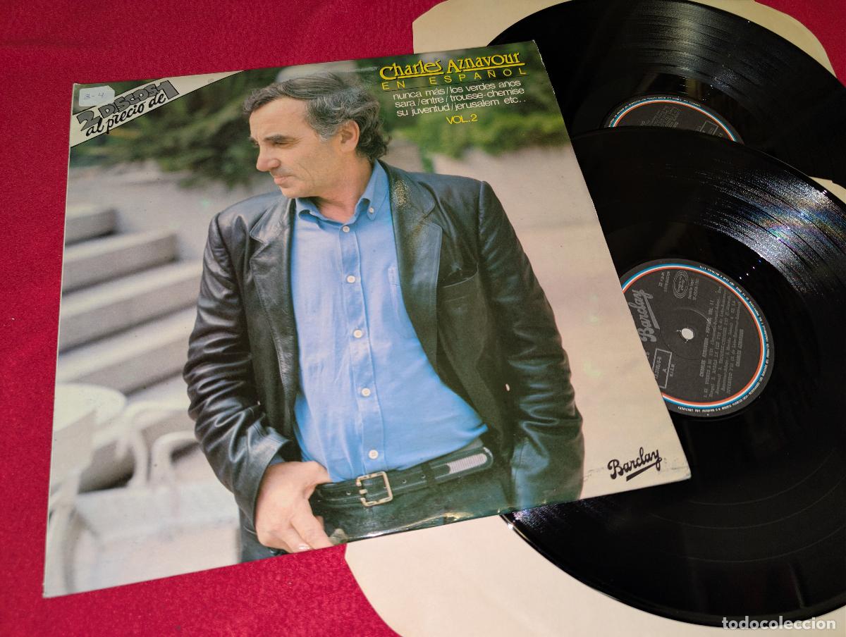Discos de vinilo: CHARLES AZNAVOUR En espa&ntilde;ol VOL.2 2LP 1981 Barclay ESPA&Ntilde;A SPAIN sung SPANISH