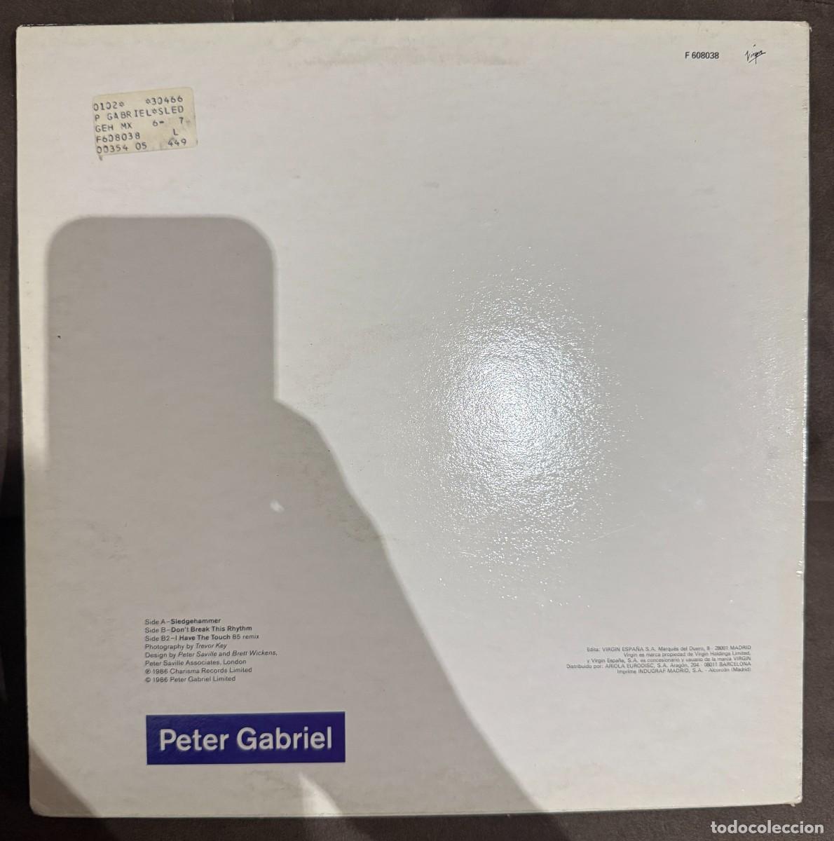 Discos de vinilo: Peter Gabriel &ndash; Sledgehammer. Disco vinilo. Edic. Spain. 1986. Maxi - Foto 2