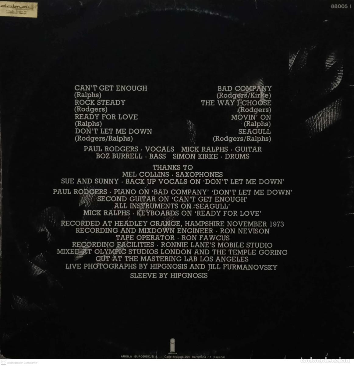 Discos de vinilo: Bad Company &ndash; Bad Co. - Foto 3