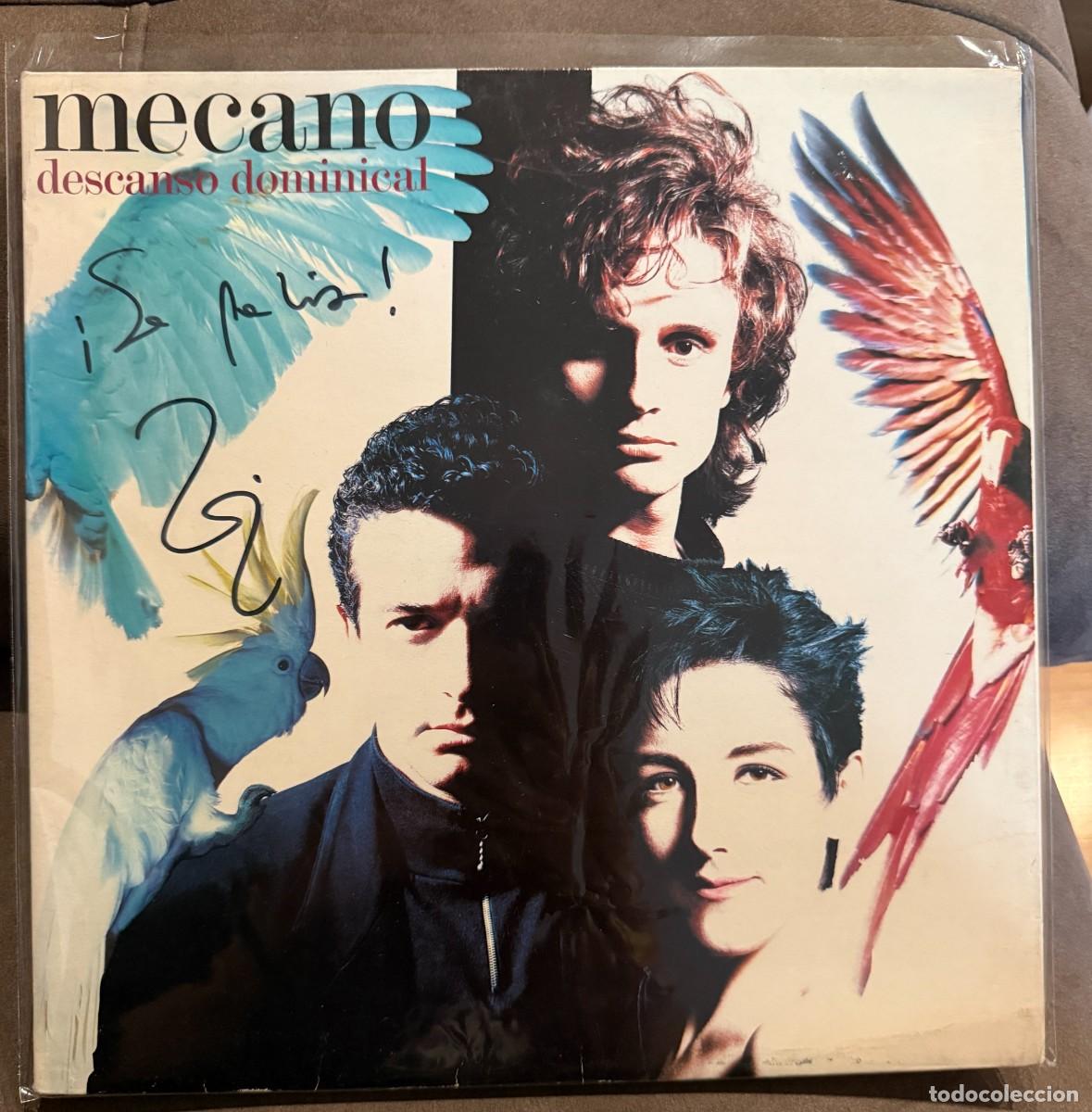 Discos de vinilo: Mecano &ndash; Descanso Dominical. Disco vinilo. Edic. Spain. 1988. Firmado por Ana Torroja