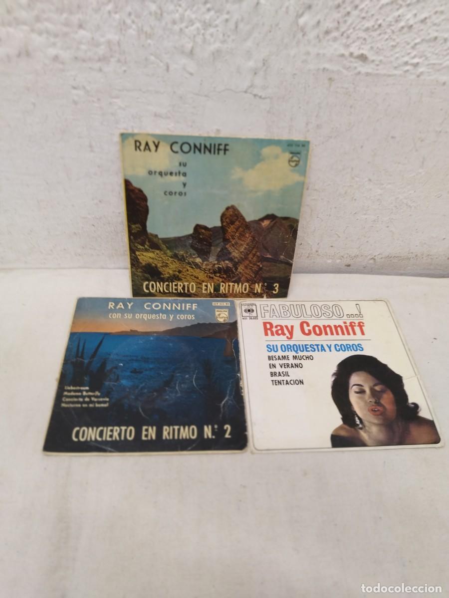 Discos de vinilo: Lote 3 Discos Vinilo EP 7&rdquo; Ray Conniff - Concierto En Ritmo N&ordm; 2 y N&ordm; 3 + Fabuloso.