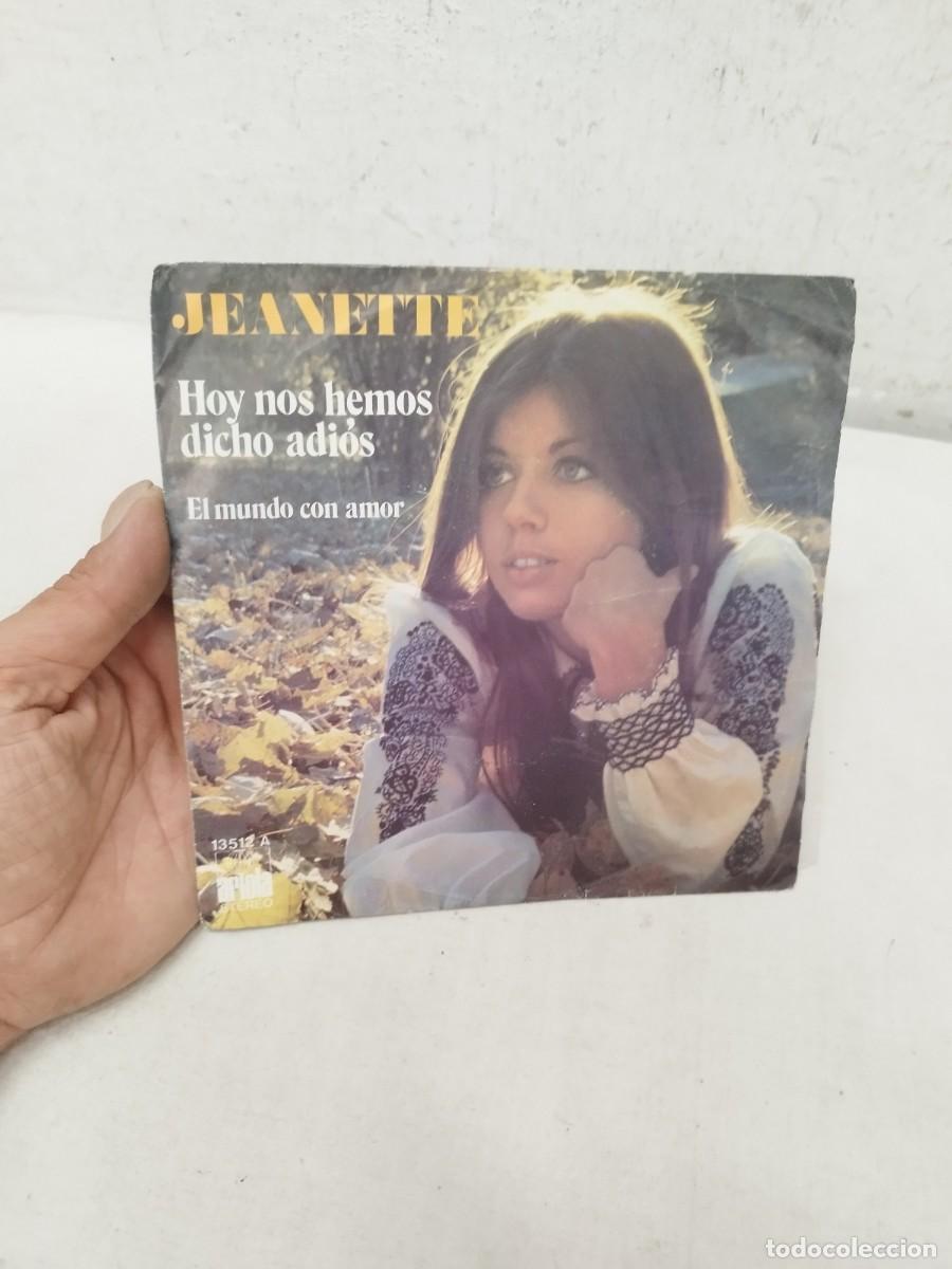 Discos de vinilo: Jeanette - Hoy Nos Hemos Dicho Adi&oacute;s / El Mundo Con Amor - Single 7&rdquo; Vinilo (Ariola, 1974).