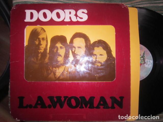 Discos de vinilo: THE DOORS - L.A. WOMAN LP - ORIGINAL U.S.A. - ELEKTRA RECORDS 1971 - TROQUELADA + INNER SLEEVE