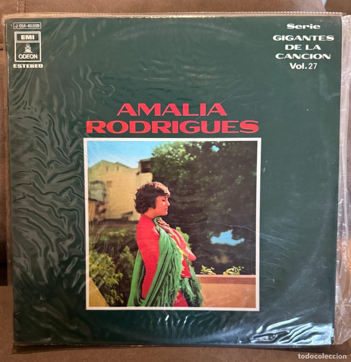 Discos de vinilo: Am&aacute;lia Rodrigues &ndash; Gigantes De La Canci&oacute;n Vol. 27 Am&aacute;lia Rodrigues. Disco vinilo. Edic. spain. 1970
