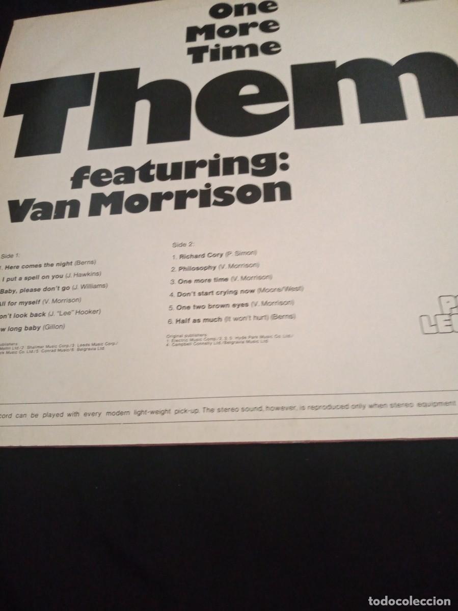 Discos de vinilo: THEM featuring VAN MORRISON - ONE MORE TIME - LP - Foto 2