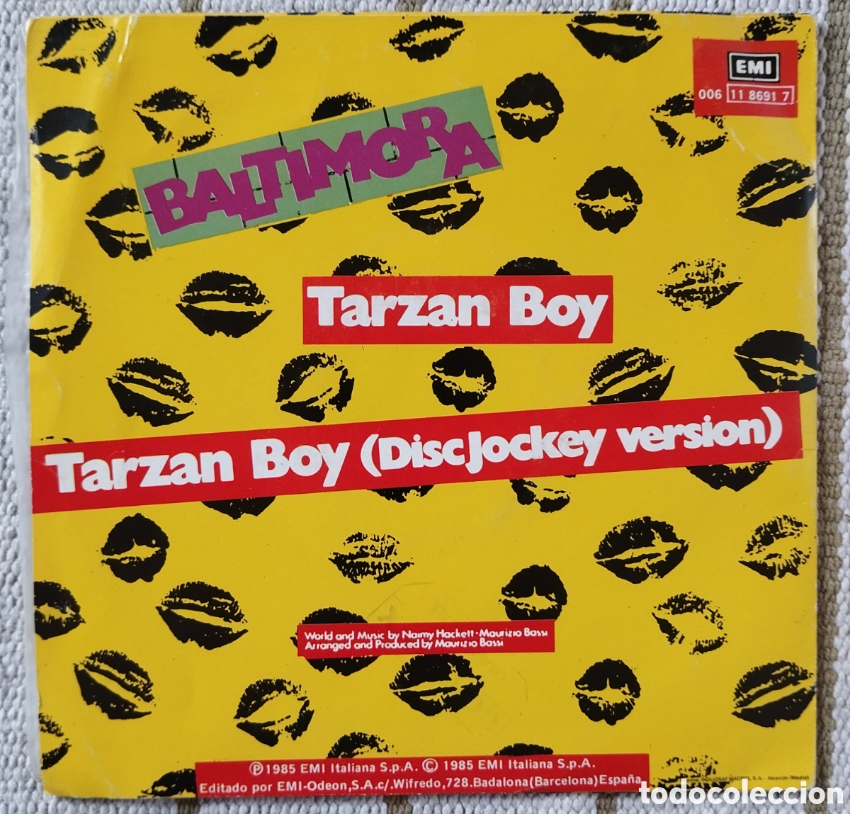Discos de vinilo: Baltimora - Tarzan Boy - single - Foto 2