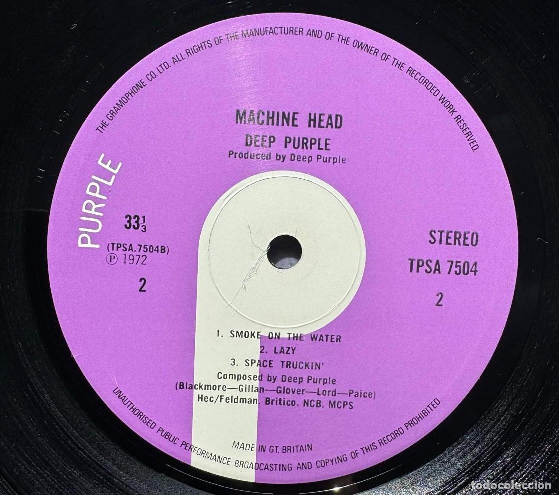 Discos de vinilo: Deep Purple 33t Machine Head (UK 1972 EX EX - Foto 7