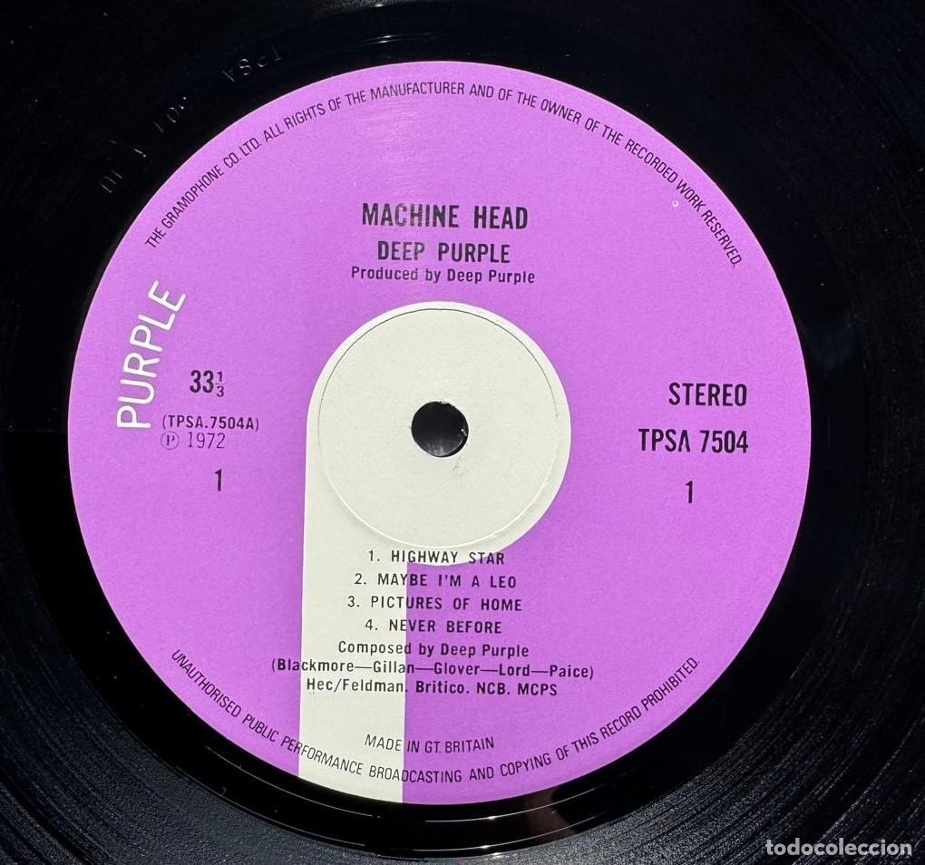 Discos de vinilo: Deep Purple 33t Machine Head (UK 1972 EX EX - Foto 9