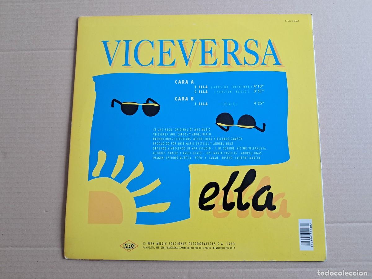 Discos de vinilo: VICEVERSA - ELLA MAXI SINGLE 1993 SYNTHPOP - Foto 5