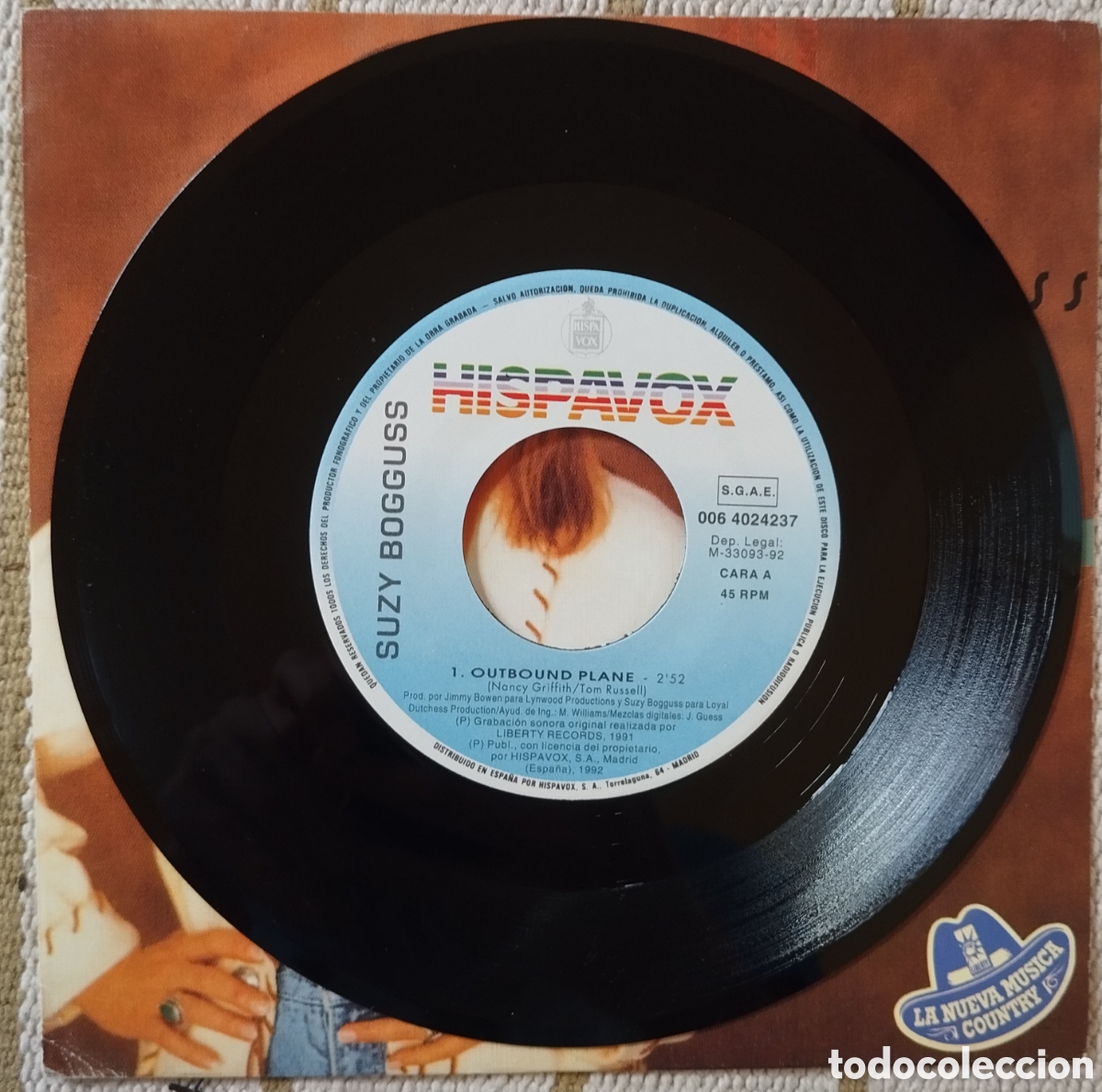 Discos de vinilo: Suzy Bogguss - outbound plane - single promo - Foto 5