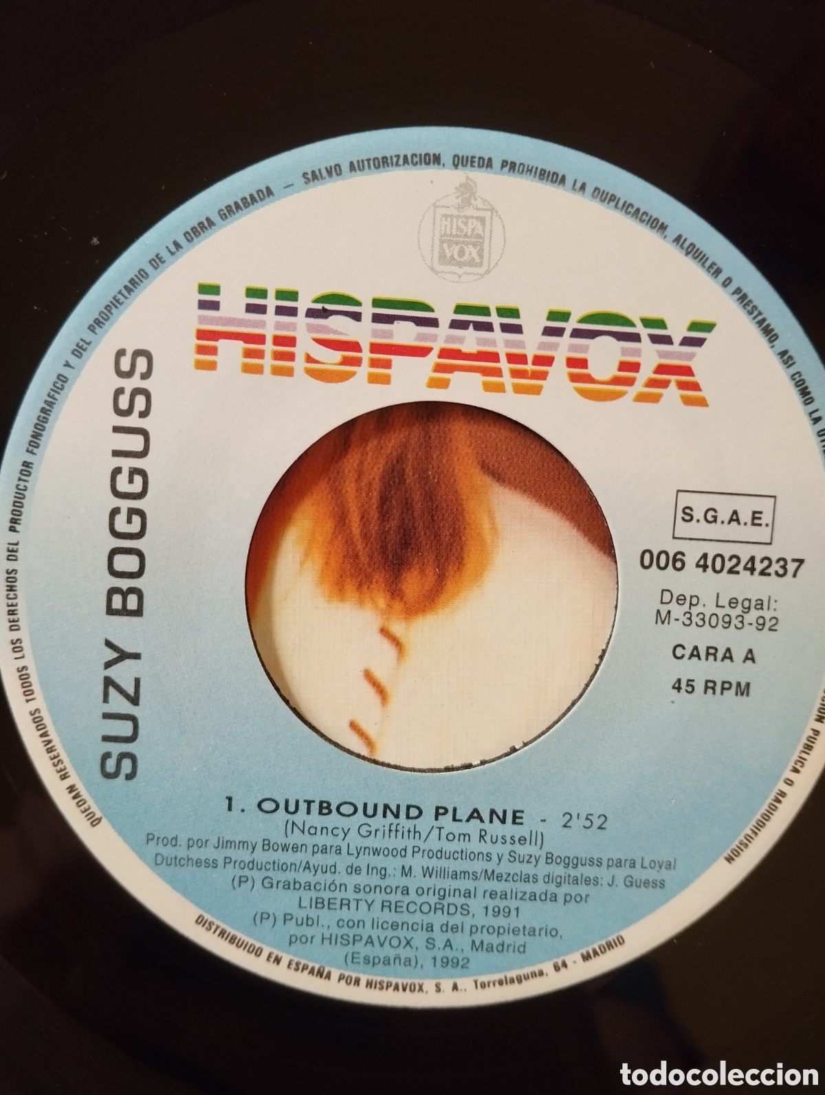 Discos de vinilo: Suzy Bogguss - outbound plane - single promo - Foto 6