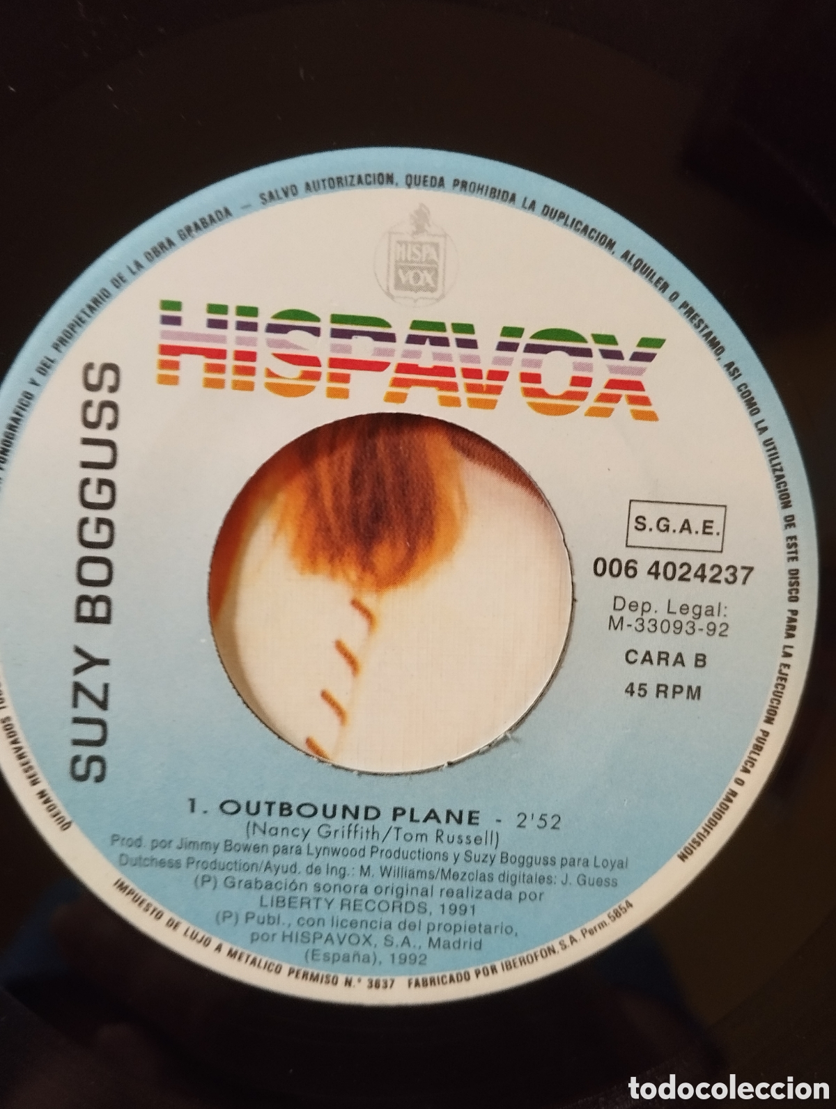 Discos de vinilo: Suzy Bogguss - outbound plane - single promo - Foto 8