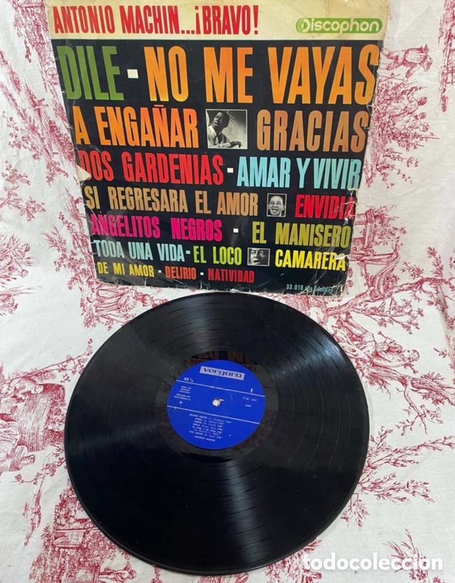 Discos de vinilo: ANTONIO MACHIN...BRAVO-LP-DISCOPHON/