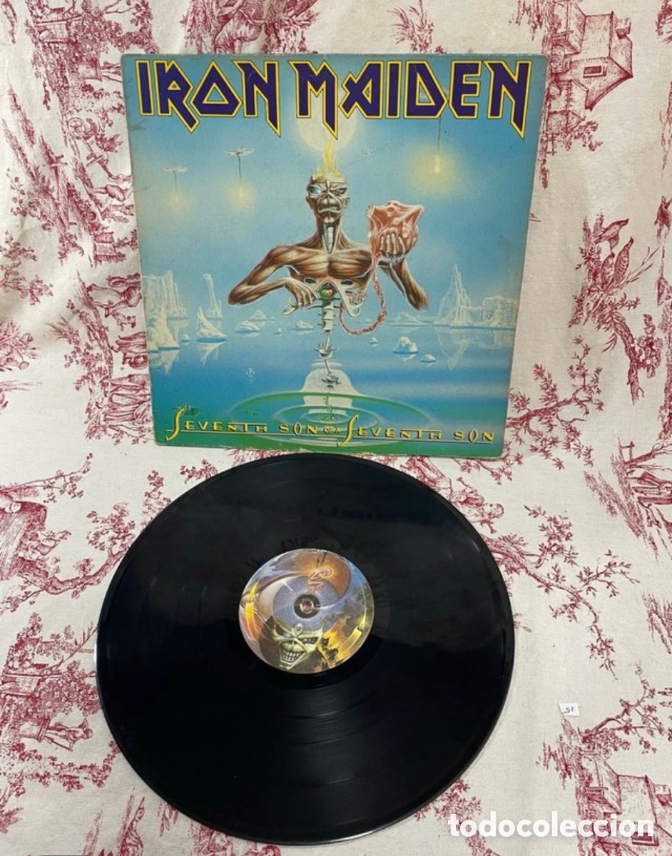 Discos de vinilo: Iron maiden LP seventh son of a seventh son