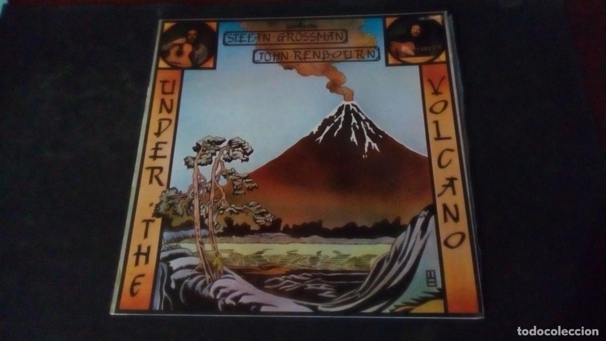 Discos de vinilo: Stefan Grossman y John Renbourn &rdquo;Under the Volcano - LP. Guimbarda. 1979.