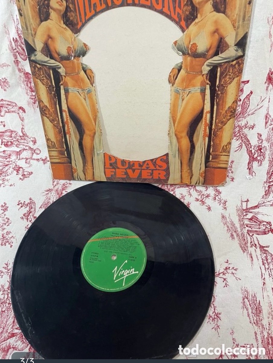 Discos de vinilo: LP Mano Negra. Putas Fever - Foto 3