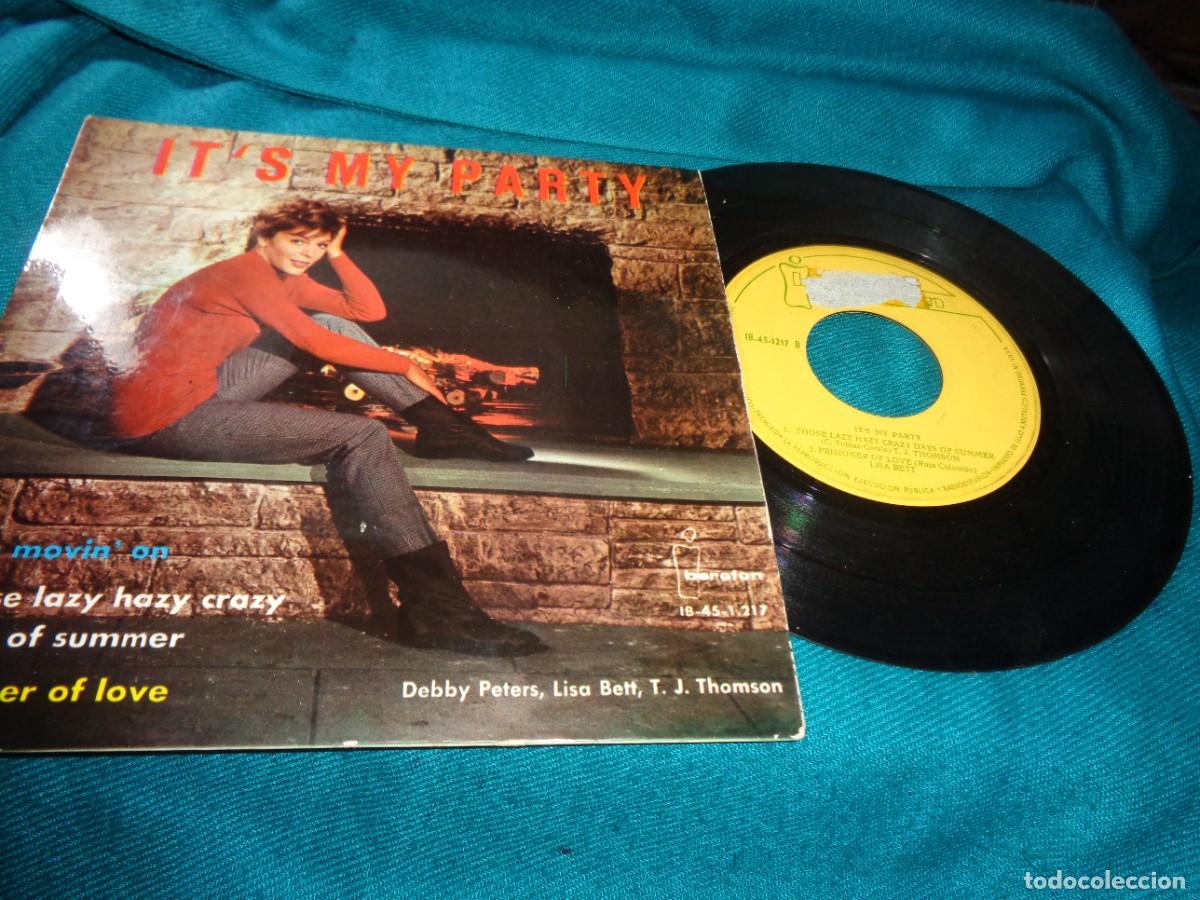 Discos de vinilo: DEBBY PETERS / LISA BETT. IT&acute;S MY PARTY. EP. IBEROFON, 1963. SPAIN(#)