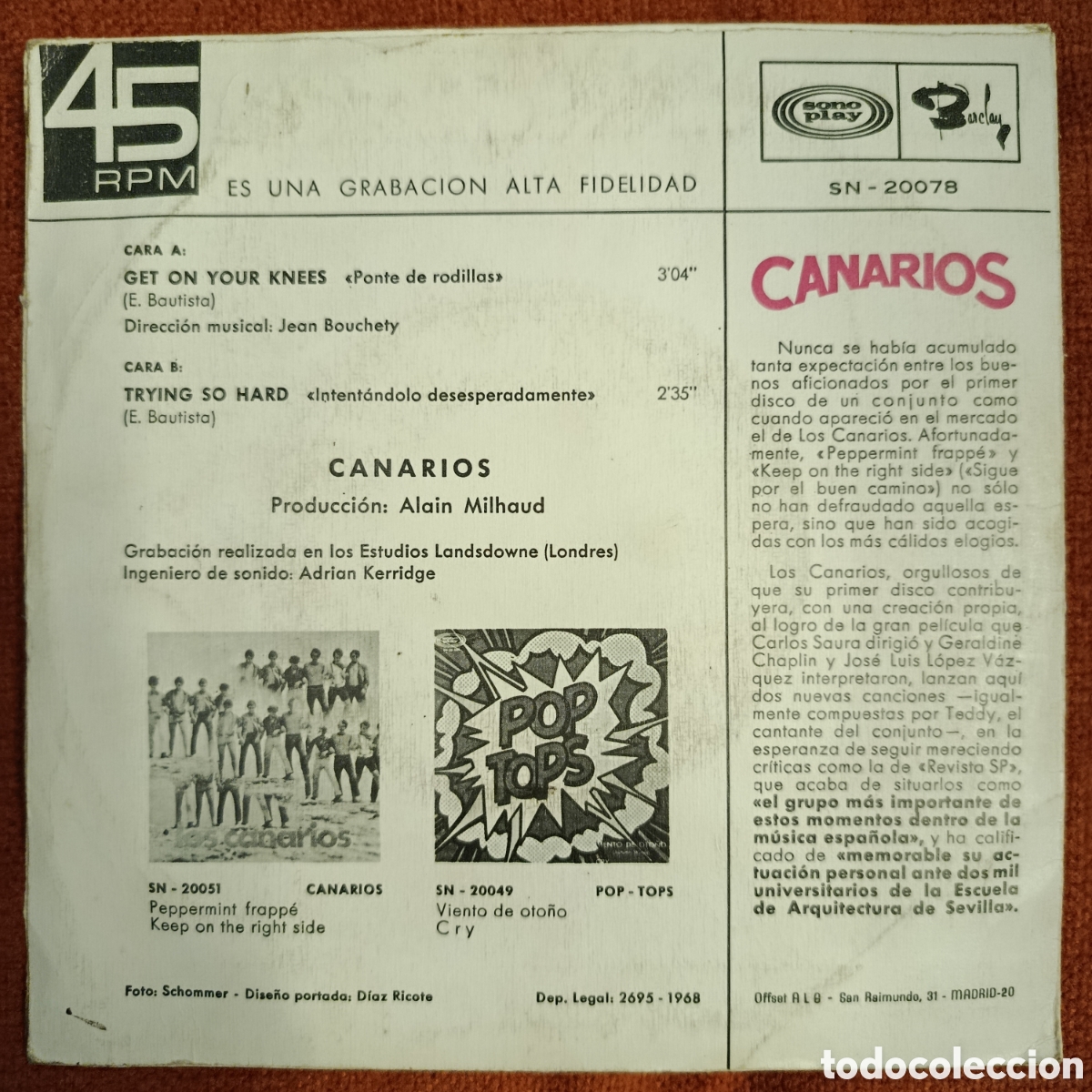 Discos de vinilo: Discos de vinilo de 7&rdquo; - Foto 2
