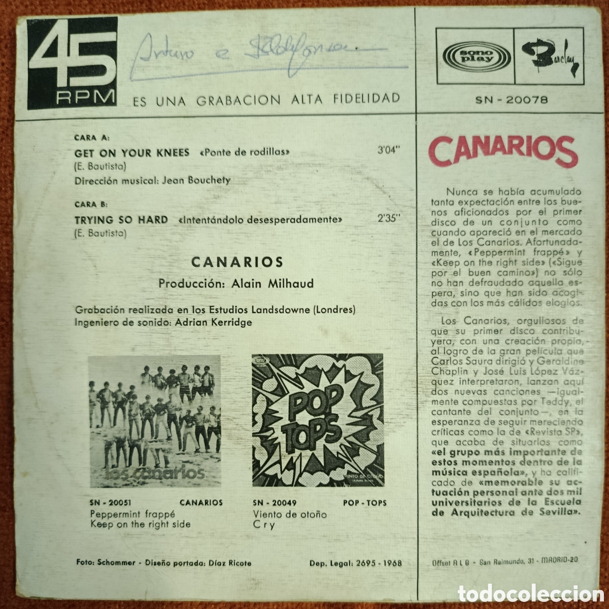Discos de vinilo: Discos de vinilo de 7&rdquo; - Foto 2