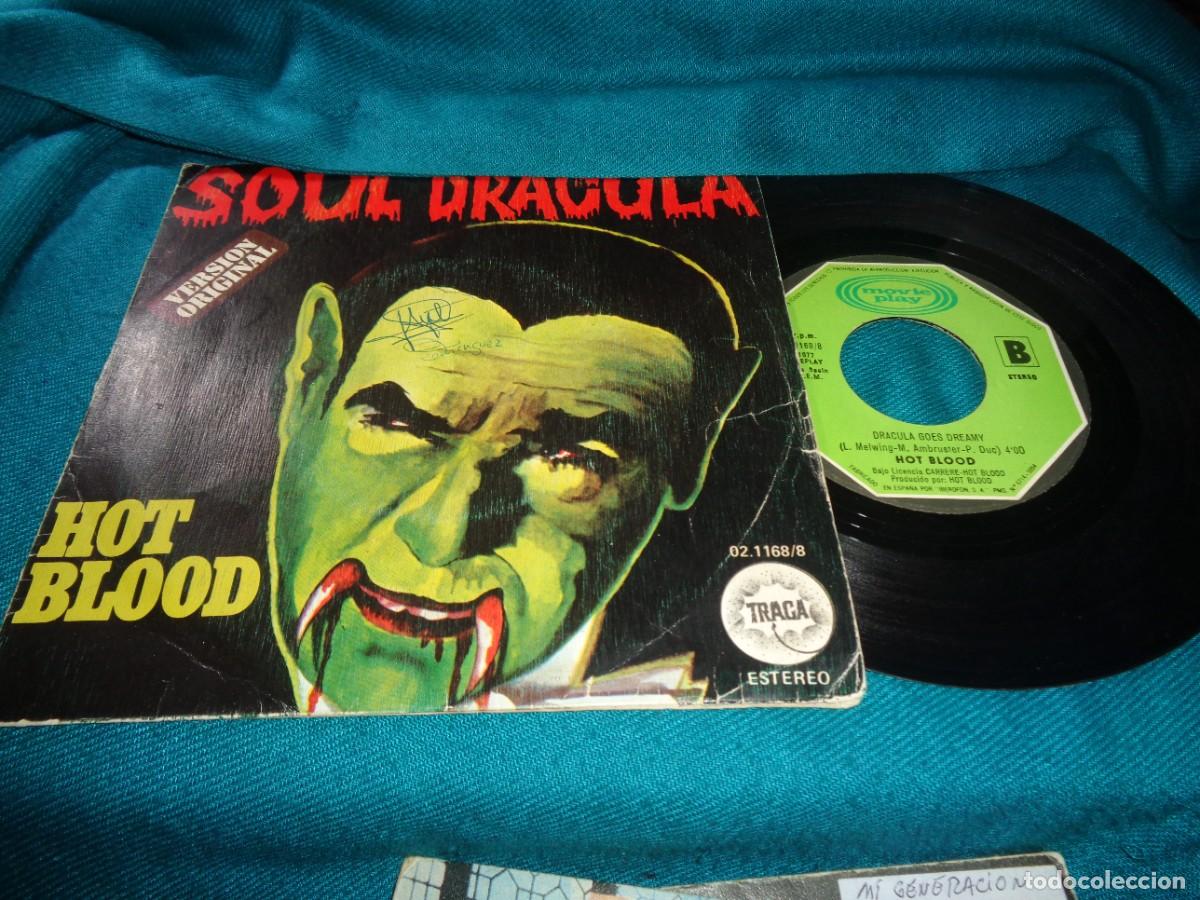 Discos de vinilo: HOT BLOOD. SOUL DRACULA / DRACULA GOES DREAMY. MOVIEPLAY, 1977. SPAIN