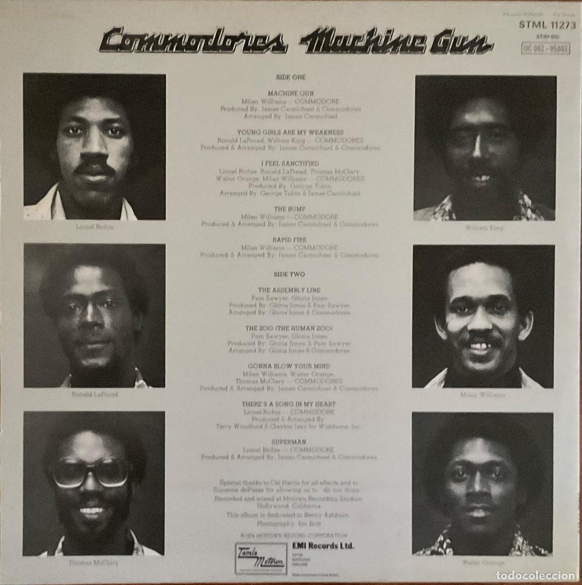 Discos de vinilo: COMMODORES - MACHINE GUN - Foto 2