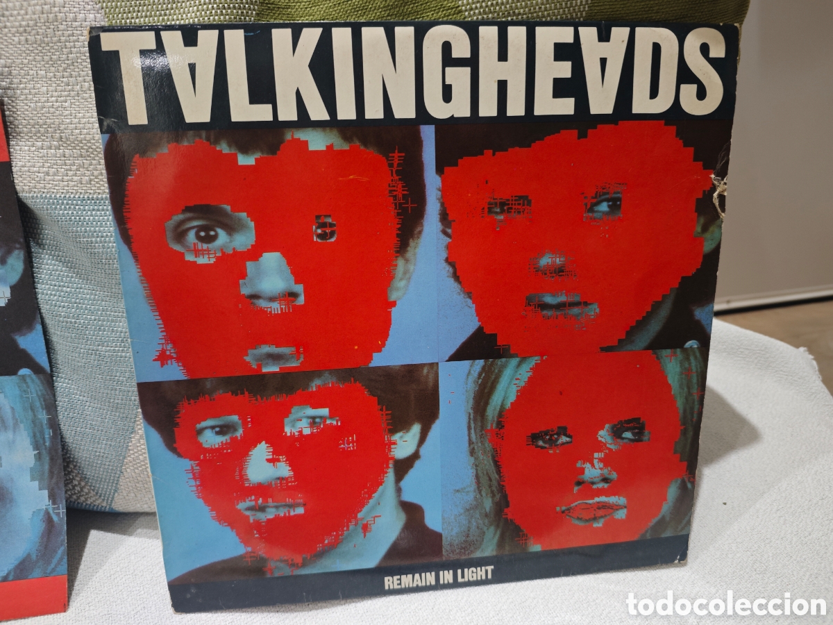 Discos de vinilo: Talking Heads, Remain In Light .Edici&oacute;n espa&ntilde;ola de 1980 vinilo + hojas interiores