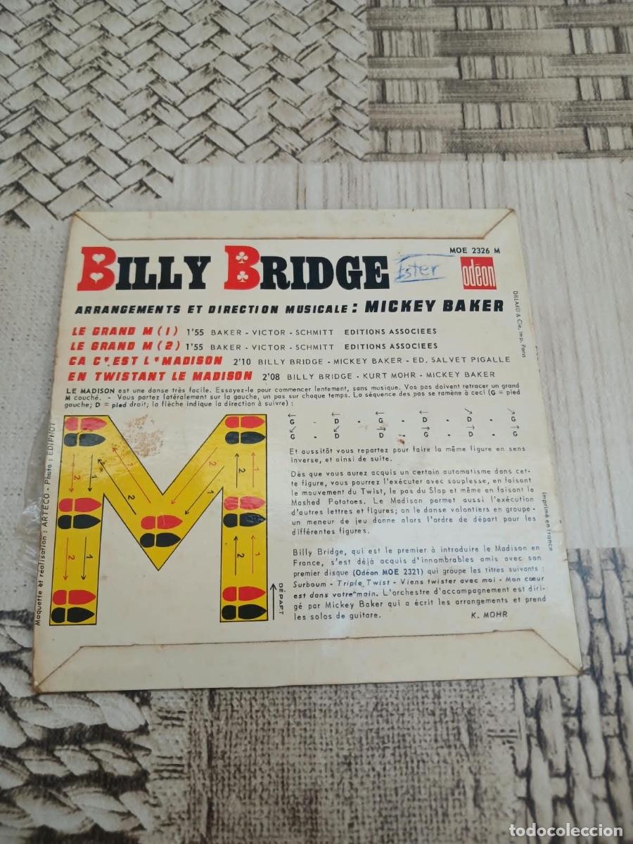 Discos de vinilo: Single Billy Bridge Le Madison par - Foto 2