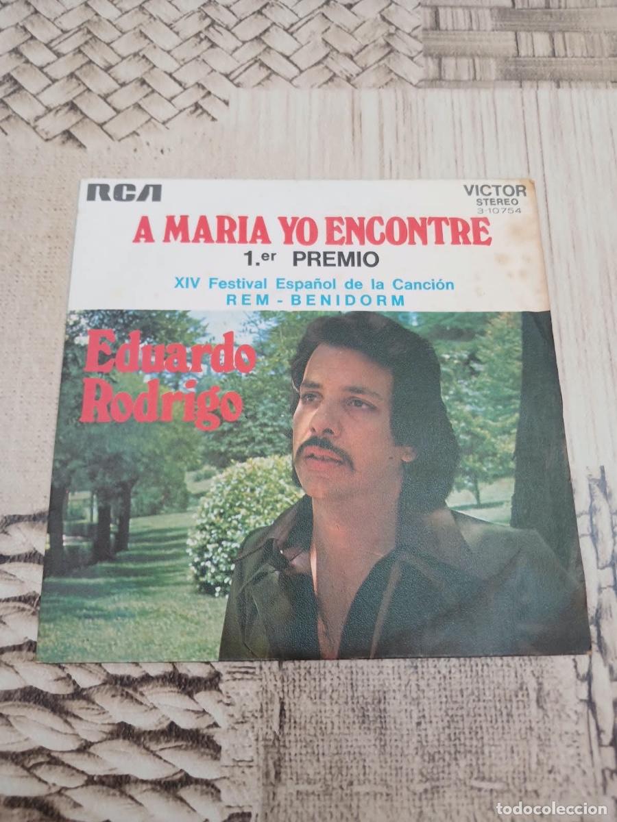 Discos de vinilo: Single Eduardo Rodrigo