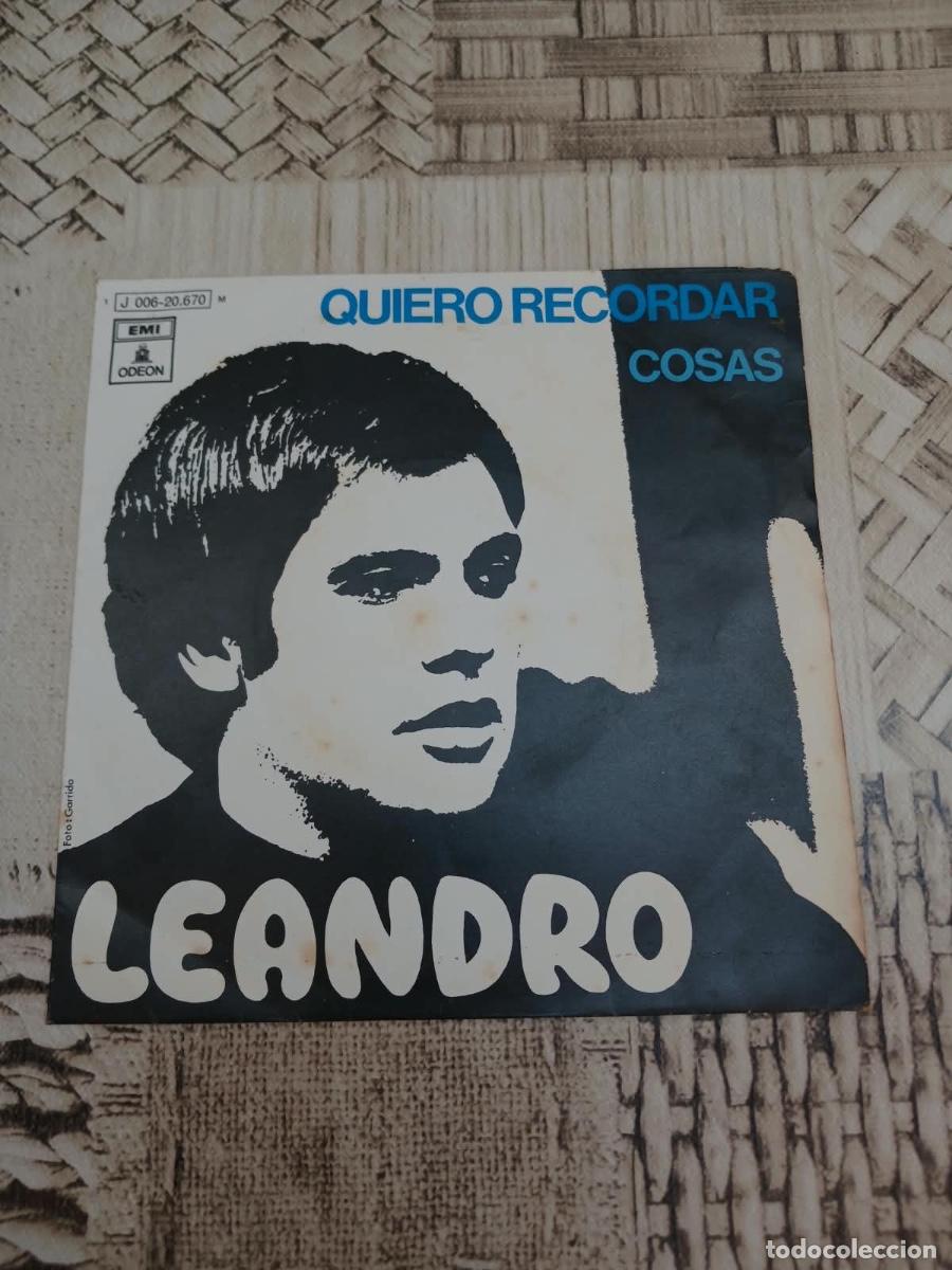 Discos de vinilo: Single Leandro &ldquo; quiero recordar cosas &ldquo;